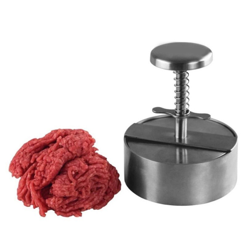 Stainless Steel Patties Mold Burger Meat Press Kitchen Gadgets new USA gallery