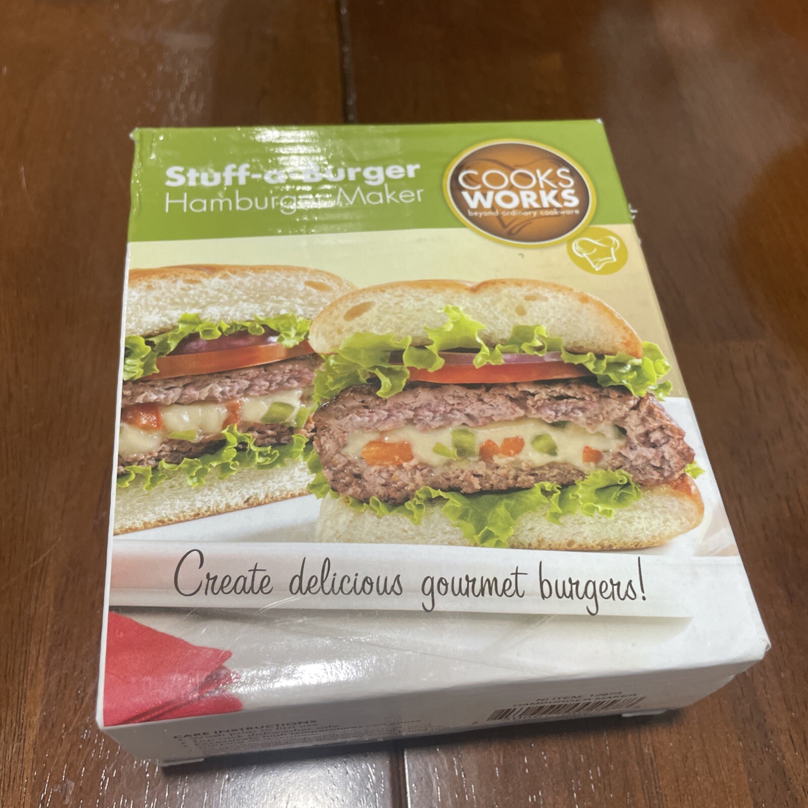 Stuff-a-Burger Hamburger Maker Cook Works Gourmet Burgers B-E gallery