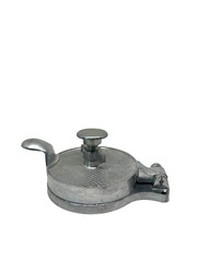 Aluminum Hamburger Press with Hinge Vintage Taiwan Silver