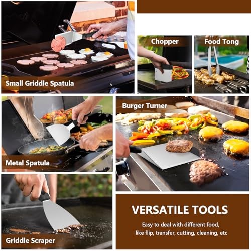 25Pcs Griddle Accessories Kit for Blackstone, Stainless Steel PP Handle gallery