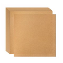 TROUSKAIG 100pcs 12×12 inch Unbleached Parchment 12x12inch-100pcs, Brown