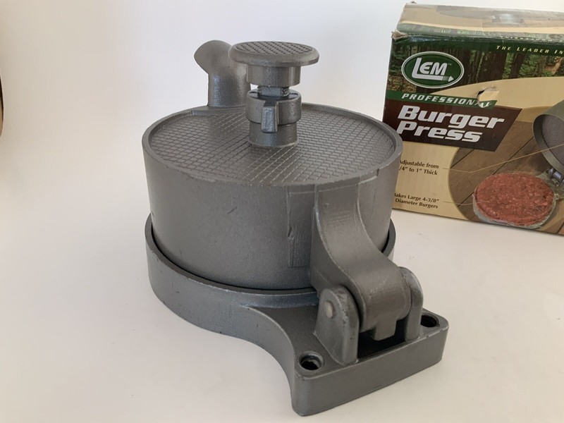 LEM Professional Heavy Duty Non-Stick Hamburger Press Adjustable Large Burgers gallery