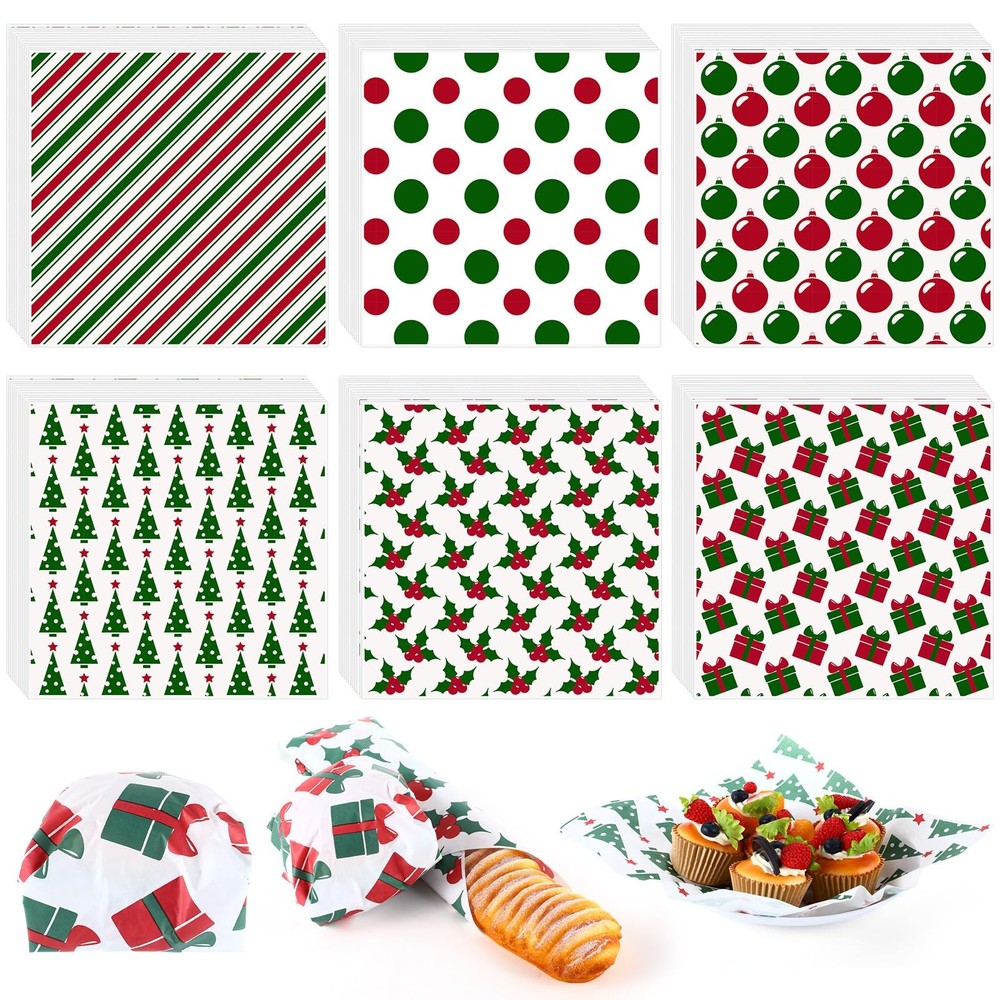 Reallnaive 600 Pcs about 11.81 x11.81 inches/30 x 30cm, Christmas Gift