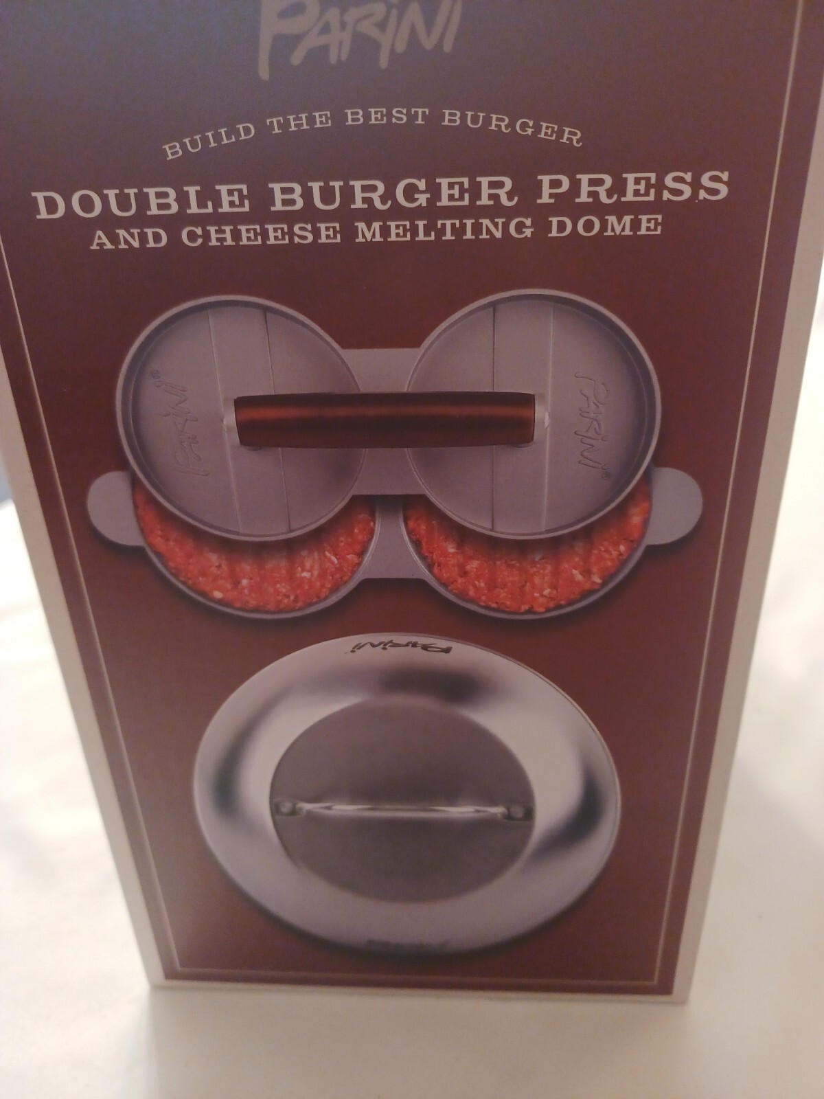 PARINI DOUBLE BURGER PRESS AND CHEESE MELTING DOME gallery