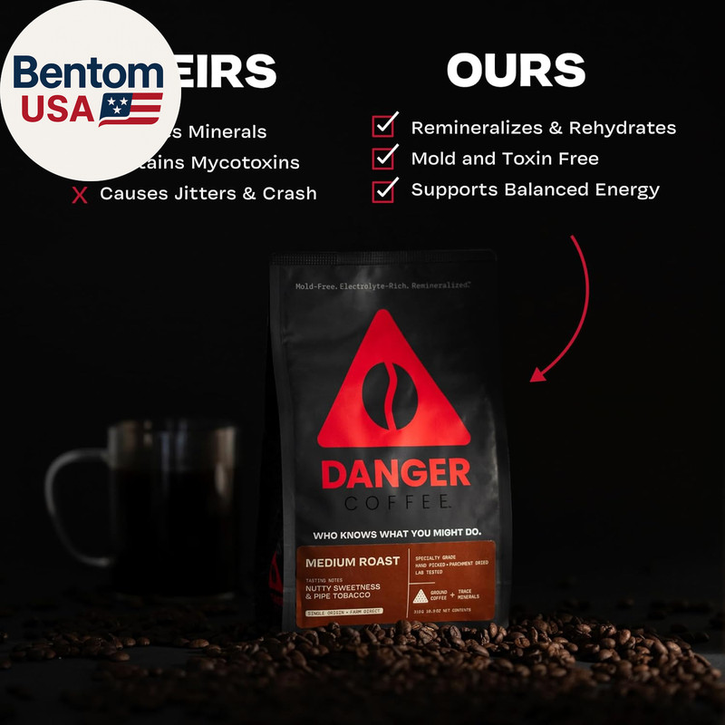 by Dave Asprey, Remineralized, Mold Free & Lab Tested Ground Coffee, Medium Roas gallery