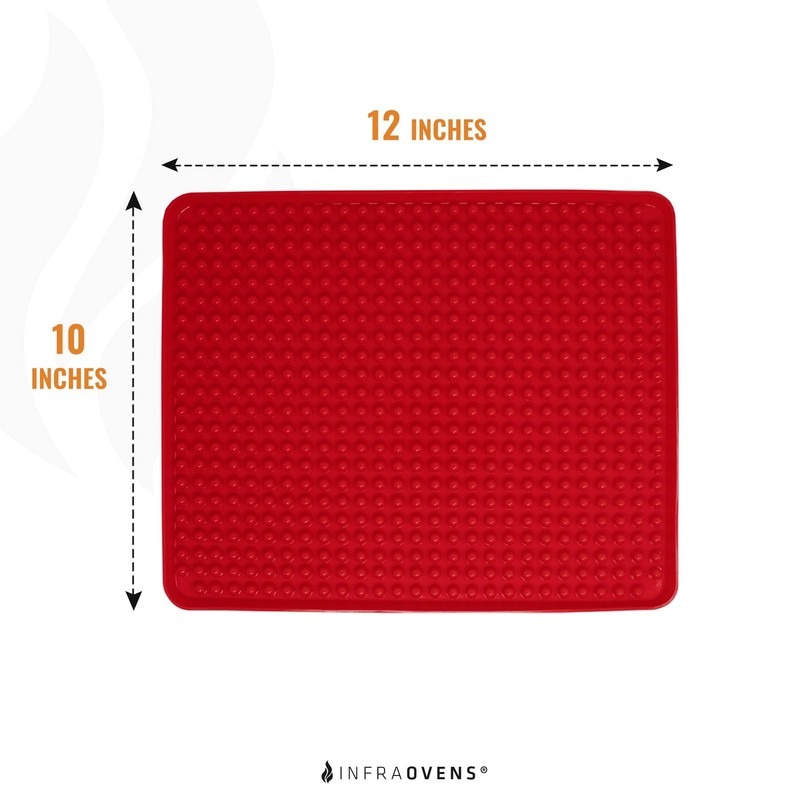 Toaster Oven Air Fryer Reusable Mats Accessories 10 x 12, 10 x Black gallery