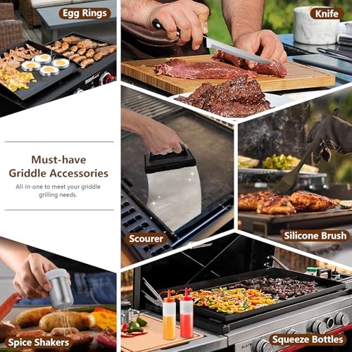 25Pcs Griddle Accessories Kit for Blackstone, Stainless Steel PP Handle gallery