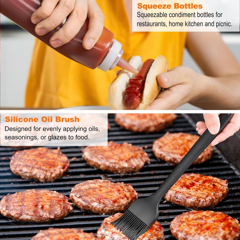 grilljoy Professional Griddle Accessories Kit Set with Smash Burger Press - E... gallery