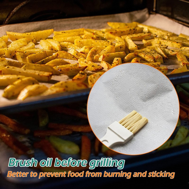 GeeRic Baking Parchment Paper, 100Pcs 8x12 inch Kitchen 8*12", White gallery
