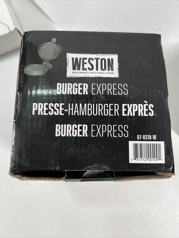 Weston Burger Express Patty Ejector Hamburger Press Plus Patty Paper Sheets gallery