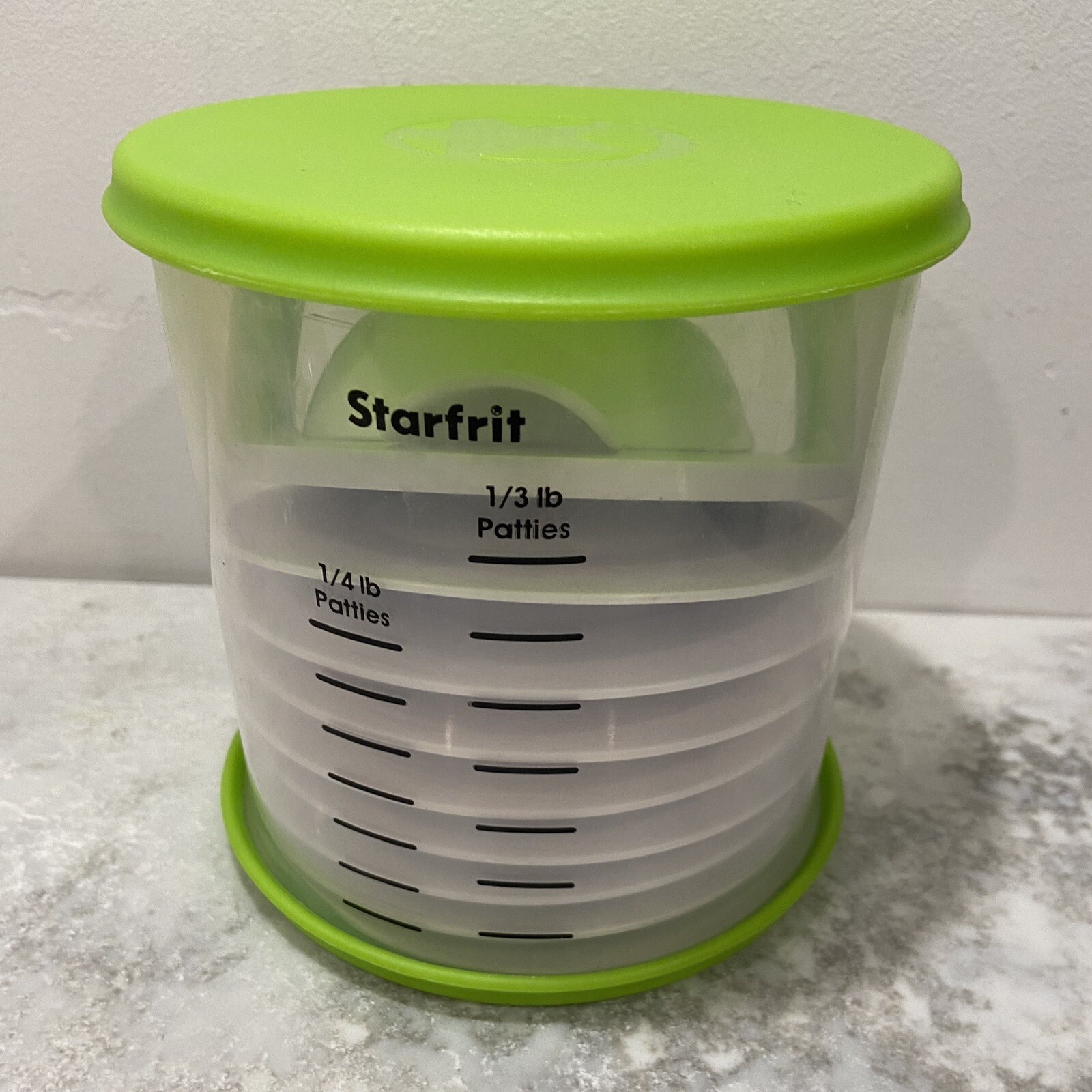 Starfrit patty maker 5” Measuring Cup Press 8 Dividers gallery
