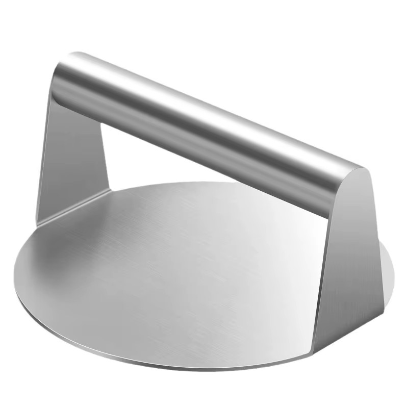 Stainless Steel Smash Burger Press with Handle Circular Meat Press Mold Hamburge gallery
