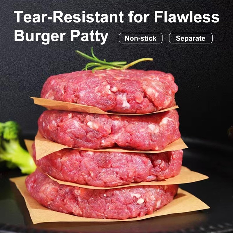 300Pcs Hamburger Patty Paper, 6"x6" 6-Inch(300PCS), 6-Inch(300PCS) gallery