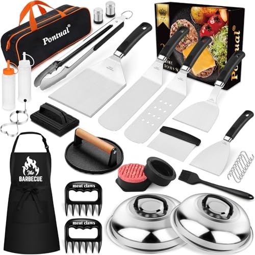 31PCS Griddle Accessories Kit for Blackstone, Flat Top Hibachi Grill Spatula gallery
