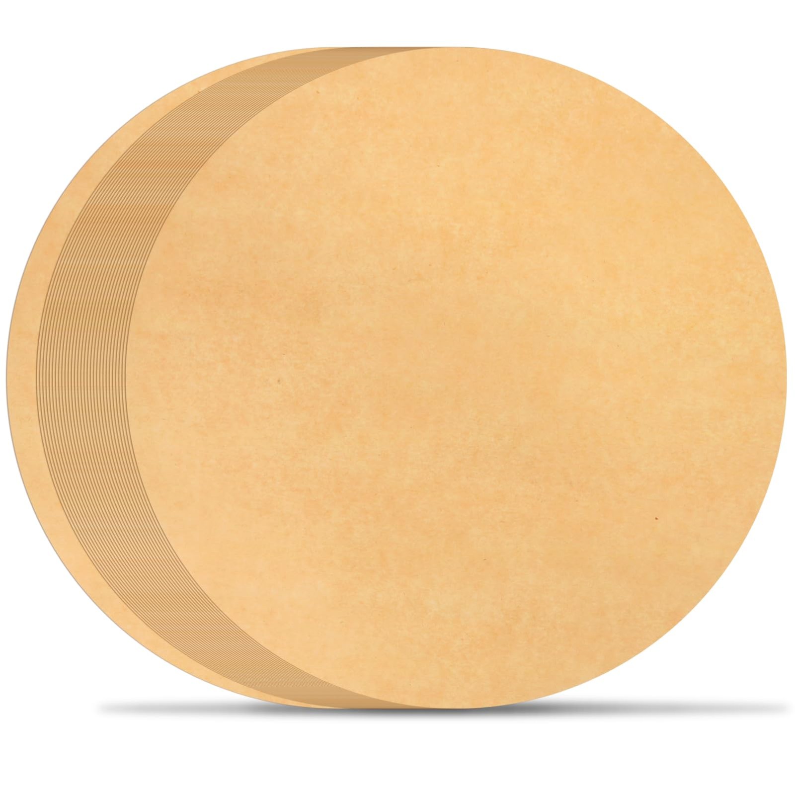 BYKITCHEN 10 Inch Parchment Paper Rounds for Baking, 10inch-100pcs, burlywood gallery