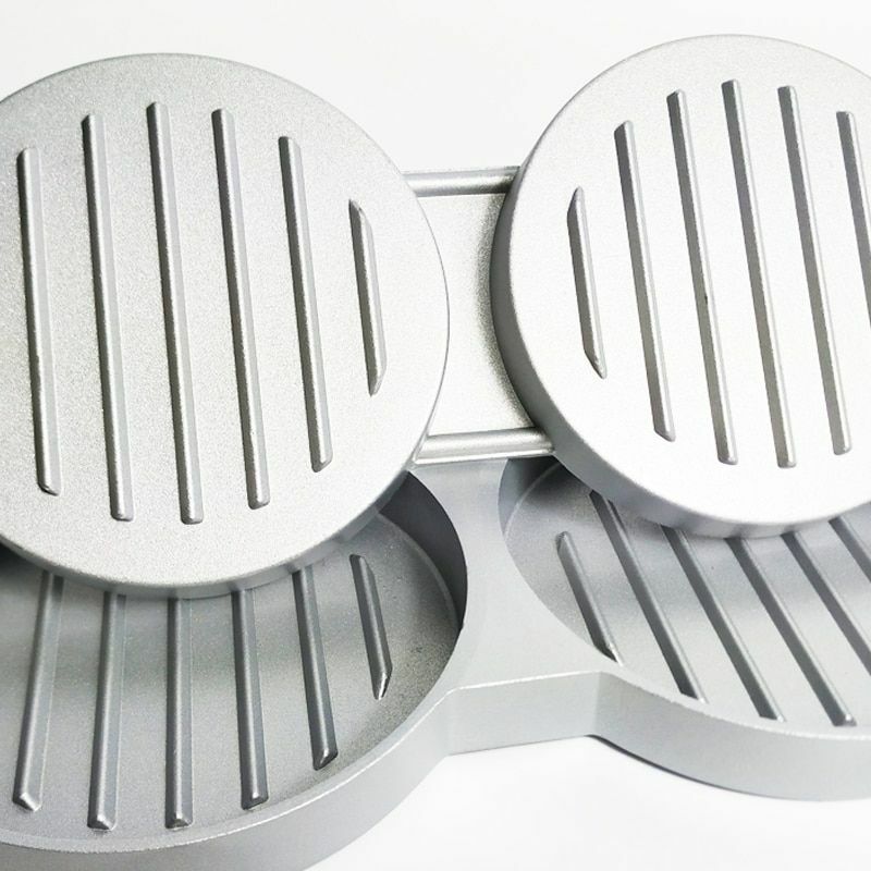 Press Burger Double Hamburger Patty Maker Mold Grill Bbq Meat Non-stick New Patt gallery
