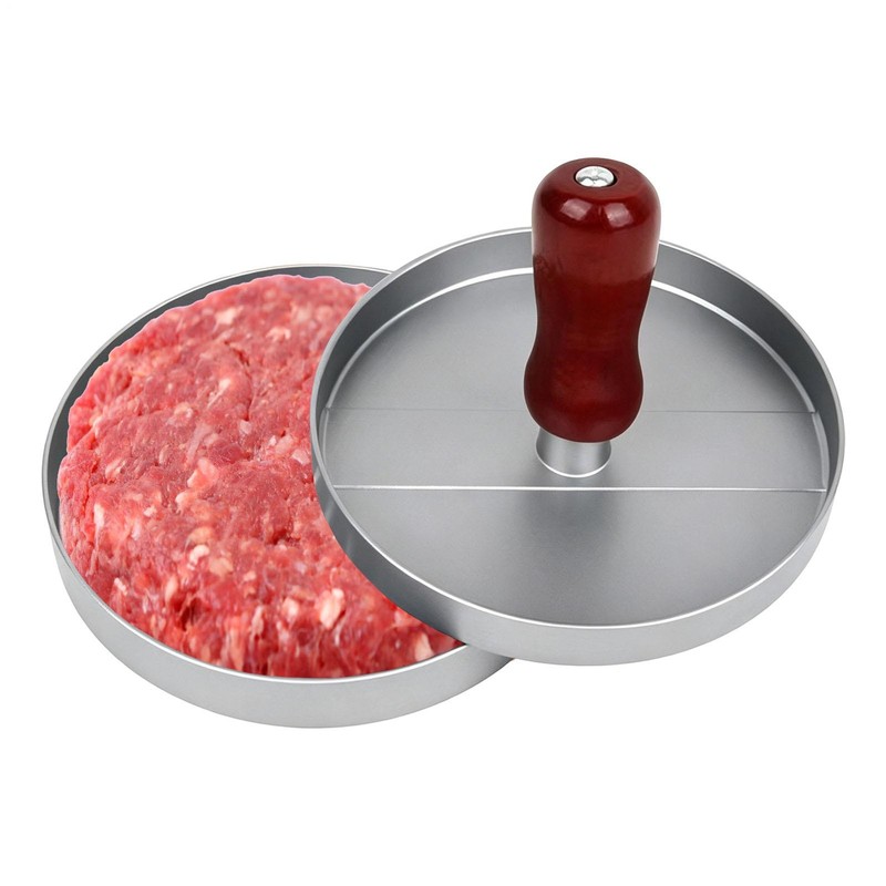 Hamburger Patty Maker Grill Press Large Round Burger Metal Mould Cooking Tool gallery