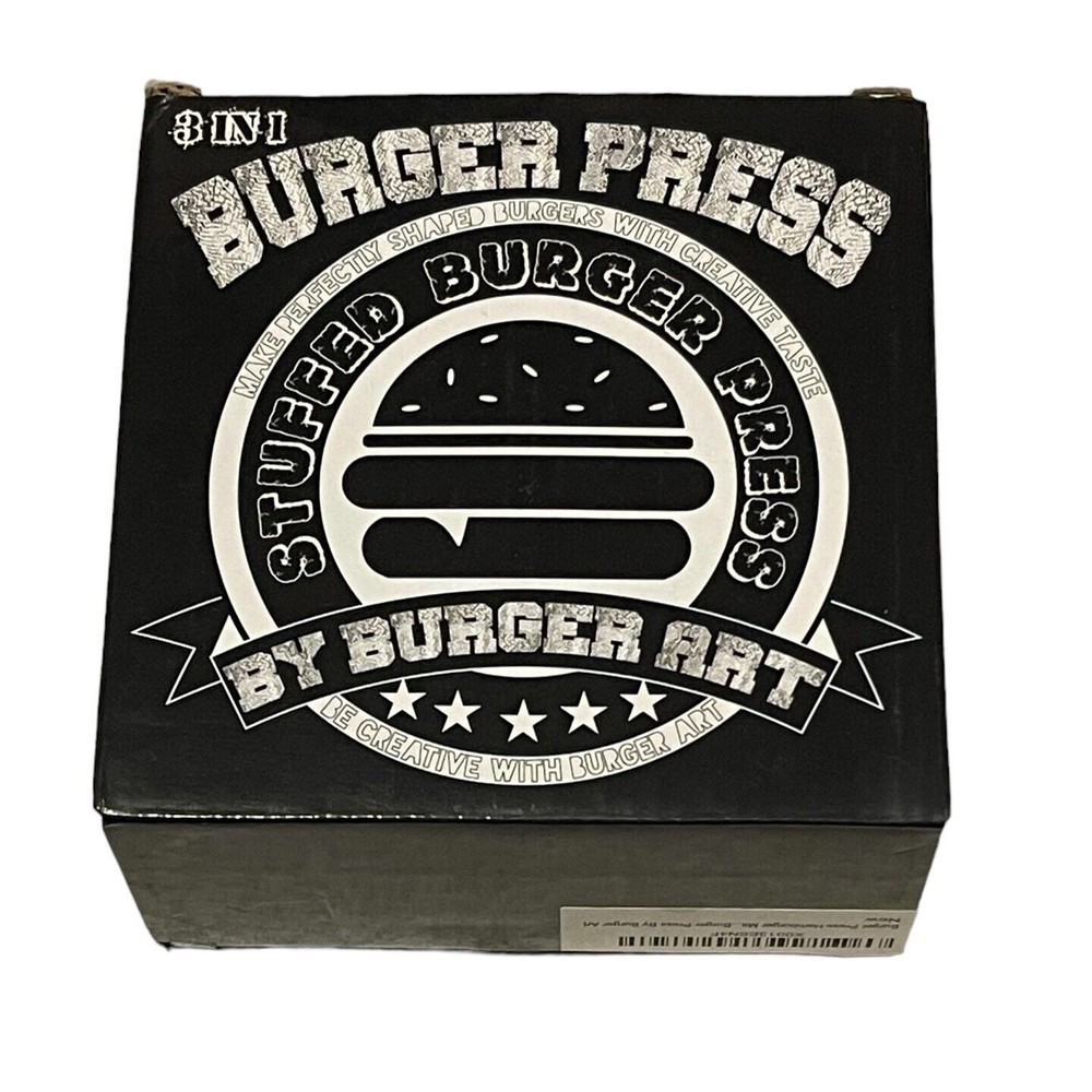 3 in 1 Stuffed Burger Press by Burger Art NEW