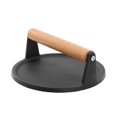 MegaChef 7.5 Inch Round Heavy Duty Cast Iron Grill Press