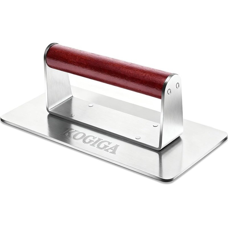 Rectangular Burger Smasher Meat Press Bacon Sandwich Griddle Cooking Weight Tool gallery