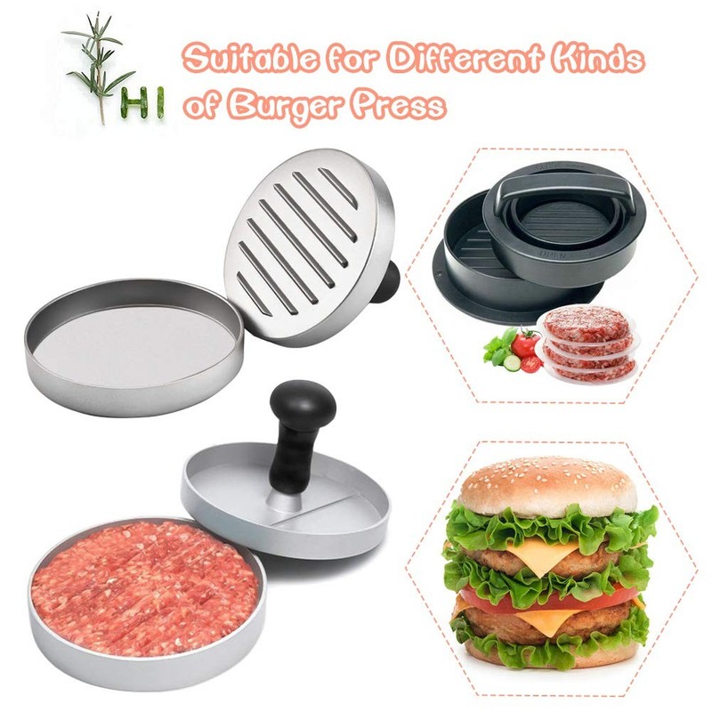 Burger Patty Paper Rounds for 4/4.5 Inch Press, 200pcs 4.5inch, White gallery