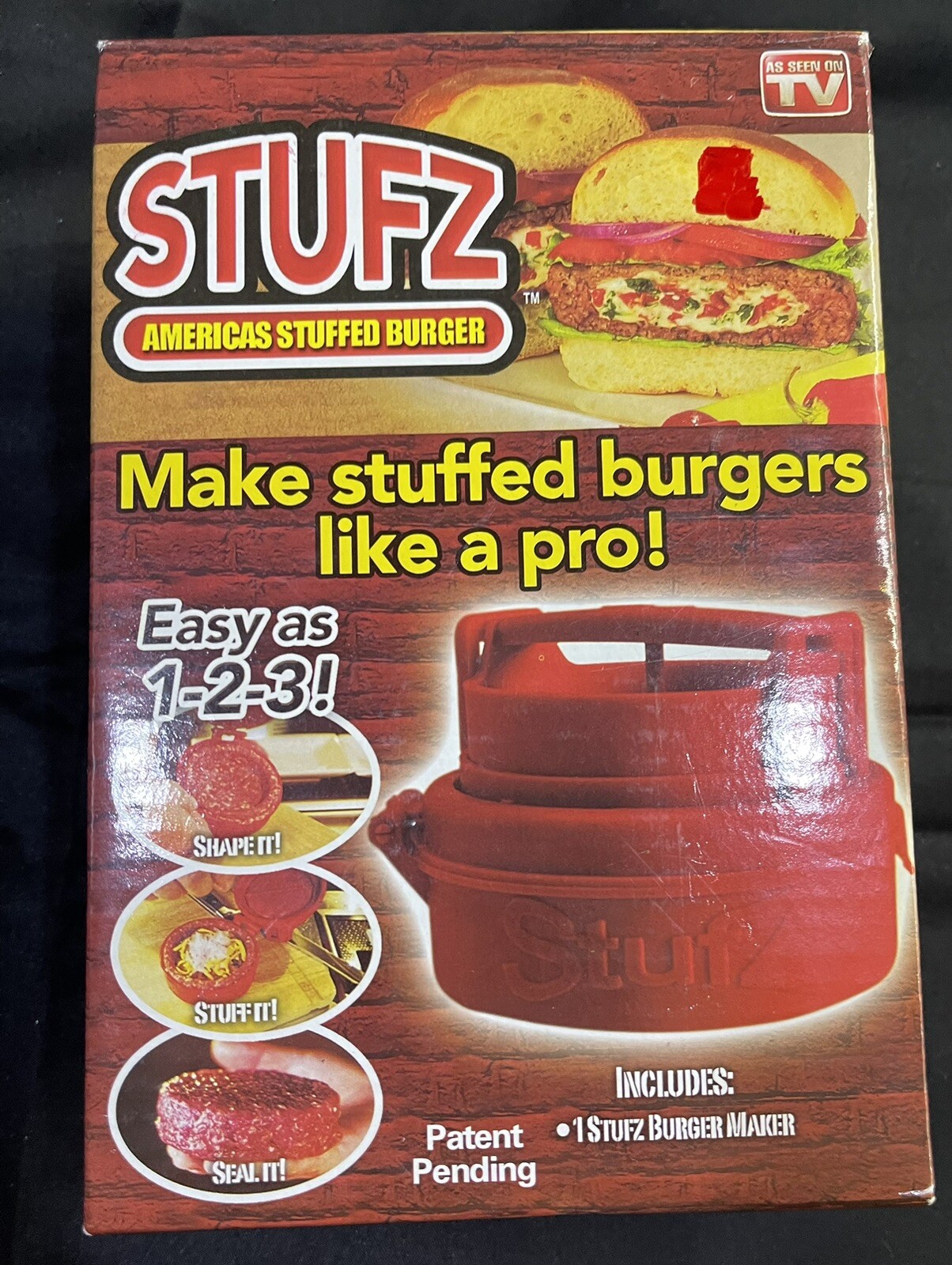 🍔Stufz Americas Stuffed Burger Maker Press As Seen on TV 🍔 Gift Griller gallery