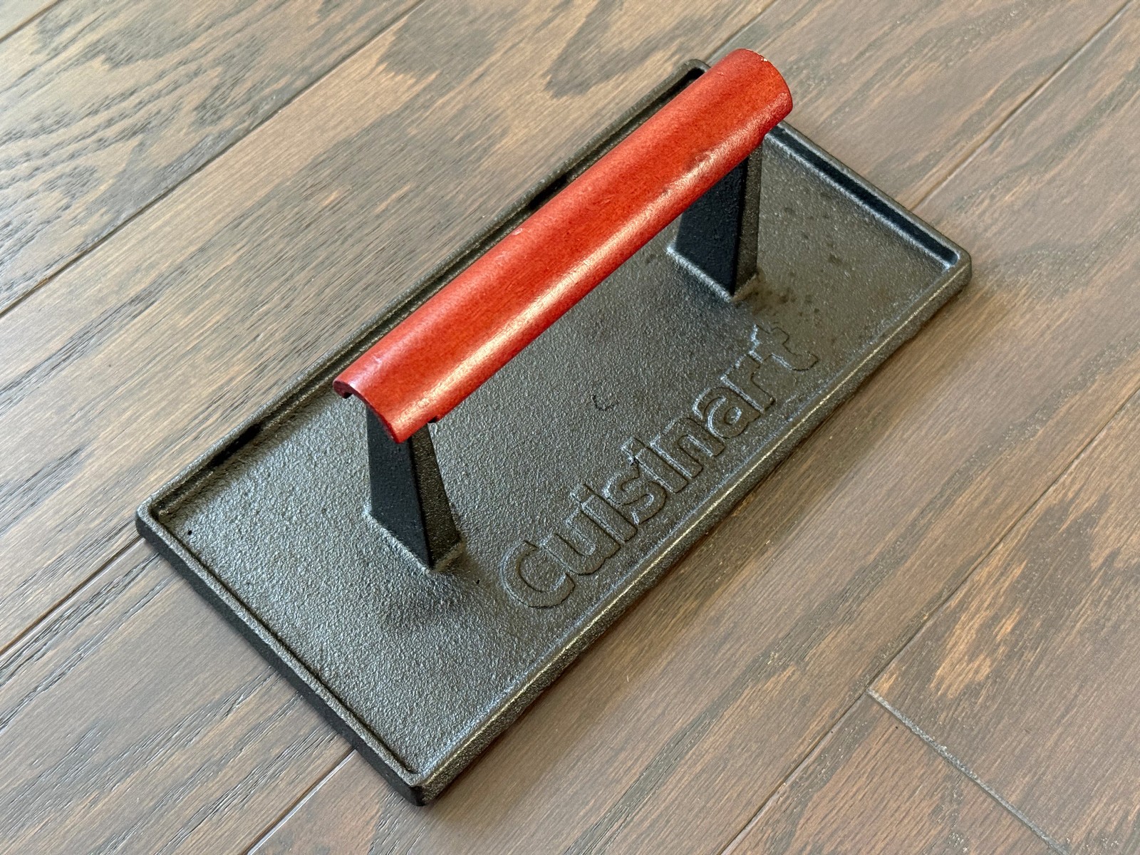 Cuisinart Rectangle Cast Iron Grill Press with Wooden Handle - CGPR-221 gallery