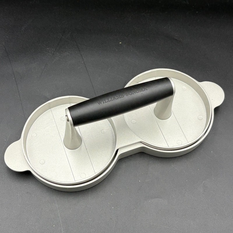 Williams Sonoma Double Burger Press Nonstick Aluminum Plates Grilling Gift gallery
