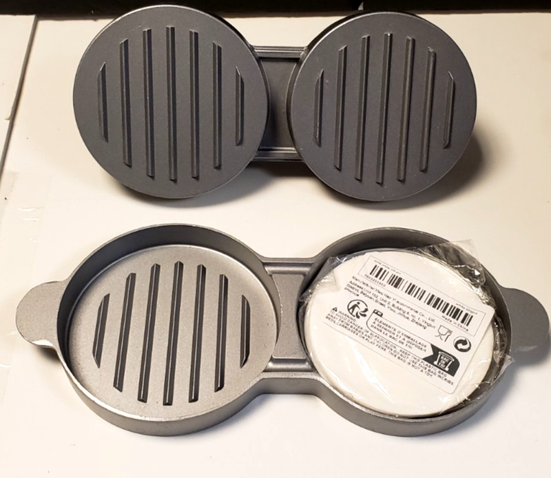 Double Non-Stick Stuffed Burger Press Hamburger Patty Maker for Meat Beaf 2 in 1 gallery