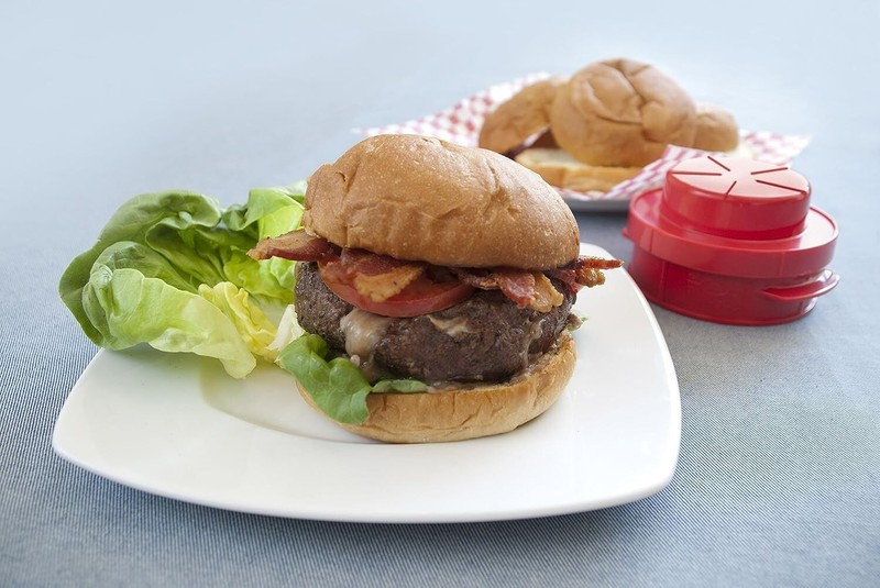 Charcoal Companion CC5119 Jucy Lucy Stuff-a-Burger 3/4 pound Hamburger Press gallery