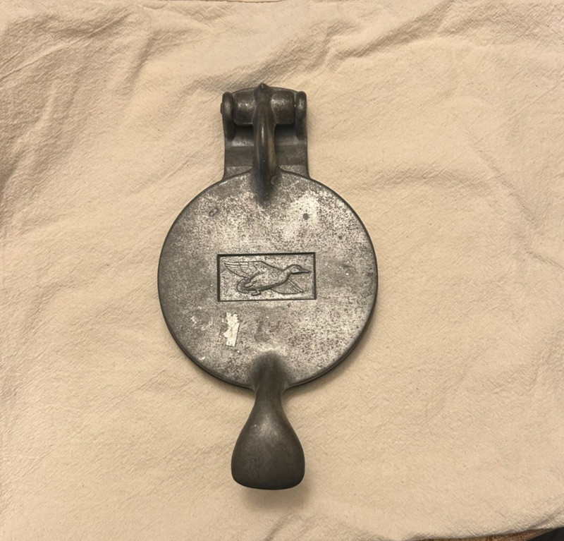 Vintage SEARS Aluminum Tortilla Press Mallard Duck Hamburger Tool Vice Old Metal gallery