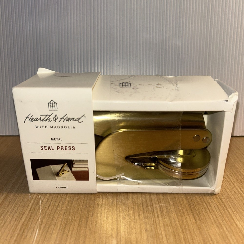 Hearth and Hand Magnolia Metal Seal Press— Brand new