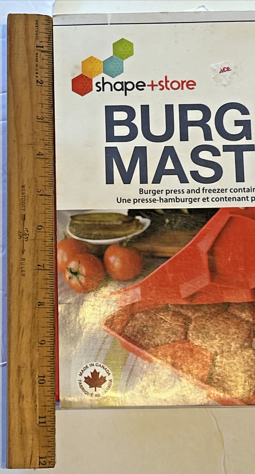 Shape + Store Burger Master 8 IN 1 - Burger Press & Freezer Container Silicone gallery