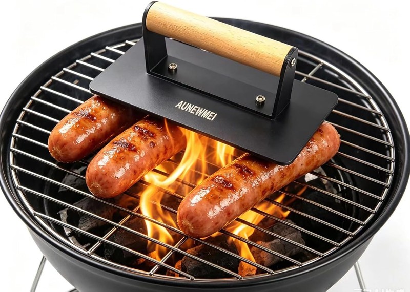 Heavy Duty Cast Iron Bacon Grill Press Smash Burgers Press Burger Tool Grill gallery
