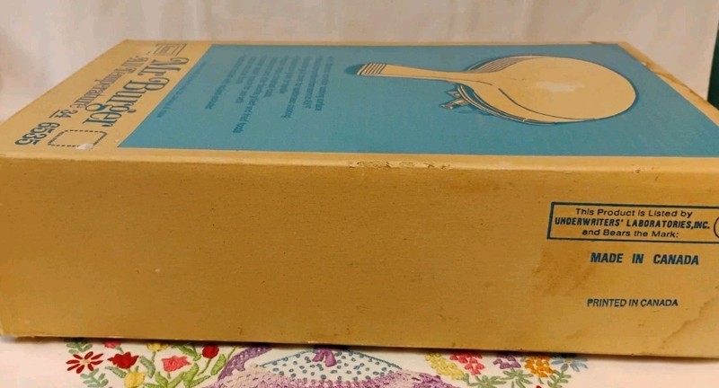 NIB Mr Burger All Temperature Model 34-6535 Griddle Knife Manual Box Lid Tested gallery