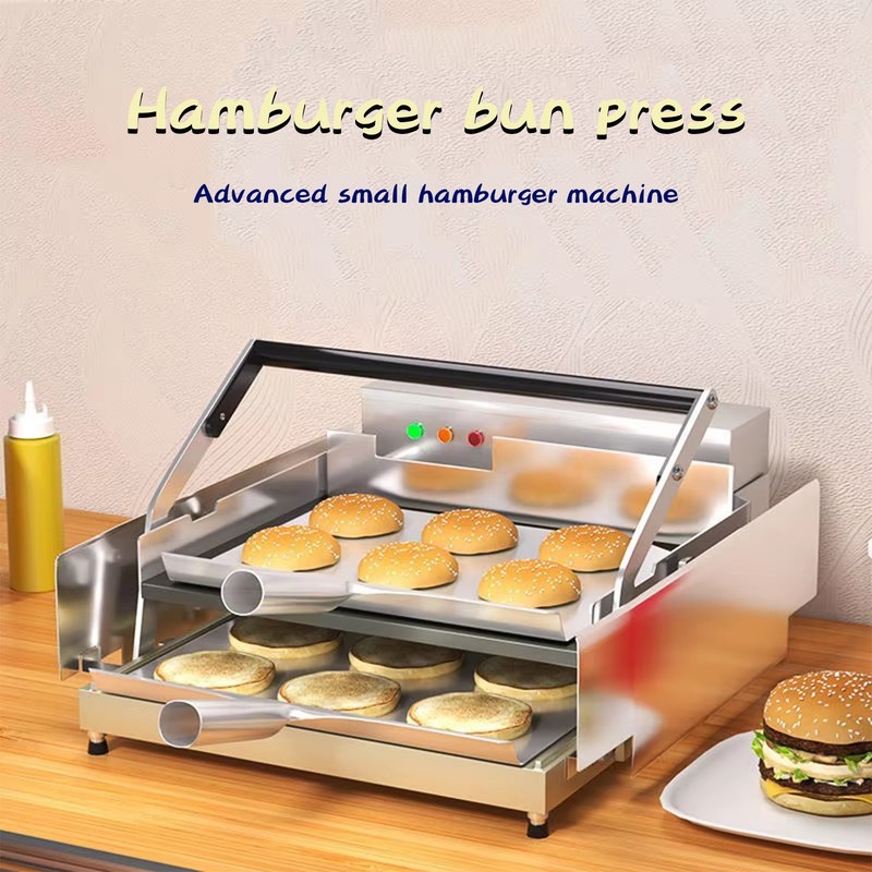 Kolice Commercial Electric Hamburger Baking Machine, Burger Bread Toaster gallery