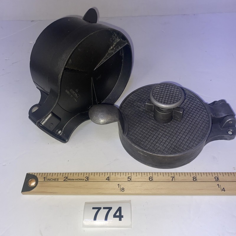 (2) Adjustable Kitchen Hamburger Patty Presses Metal Burger Mold Lot Of Two gallery