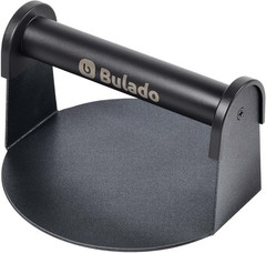Burger Press 6” Round Burger Smasher Griddle W/ Heat-Resistant Handle