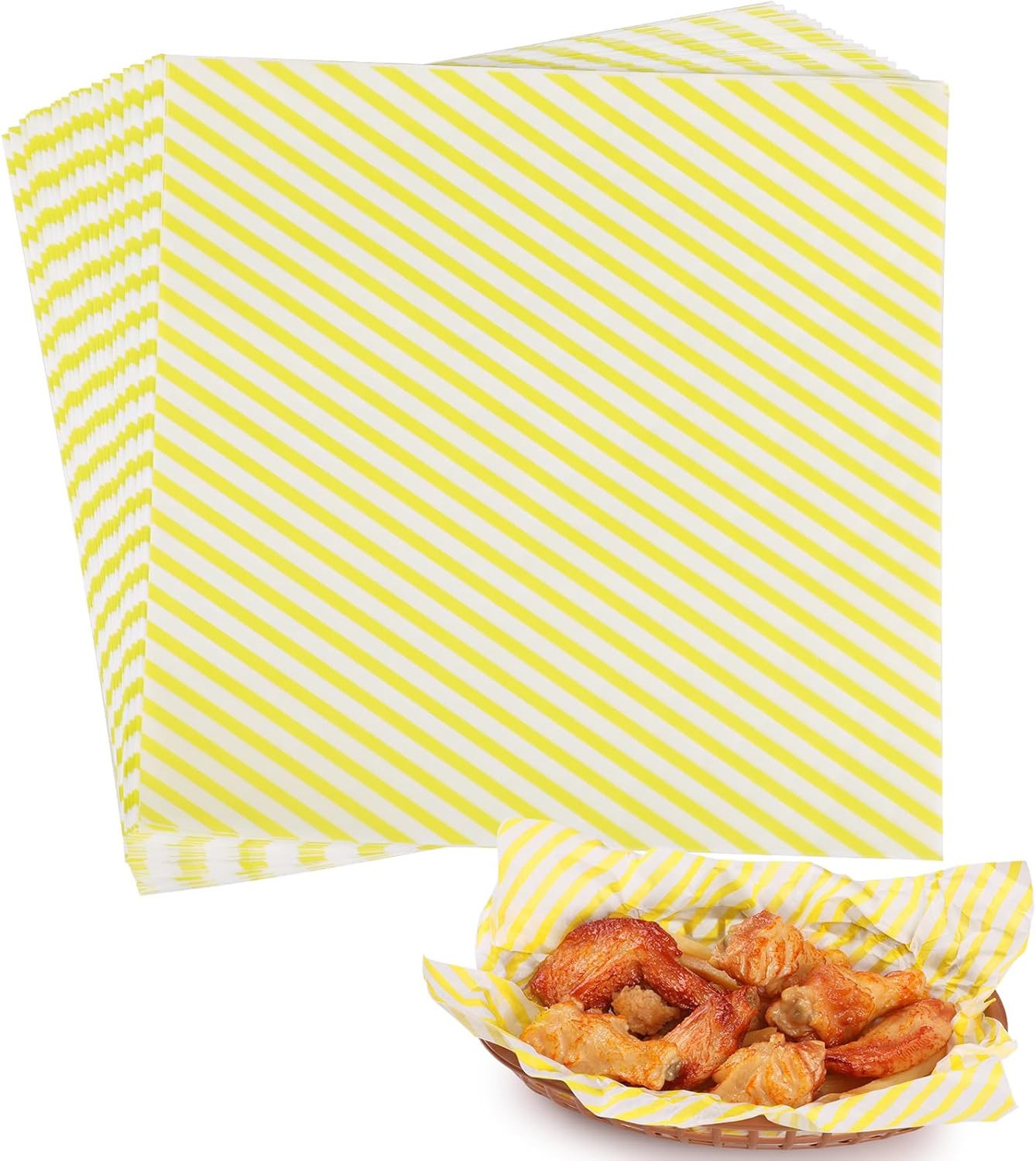 Mother'S Day Parchment Paper for Holiday Treats 12 * 12 Inch, 100 Pcs Food Baske gallery