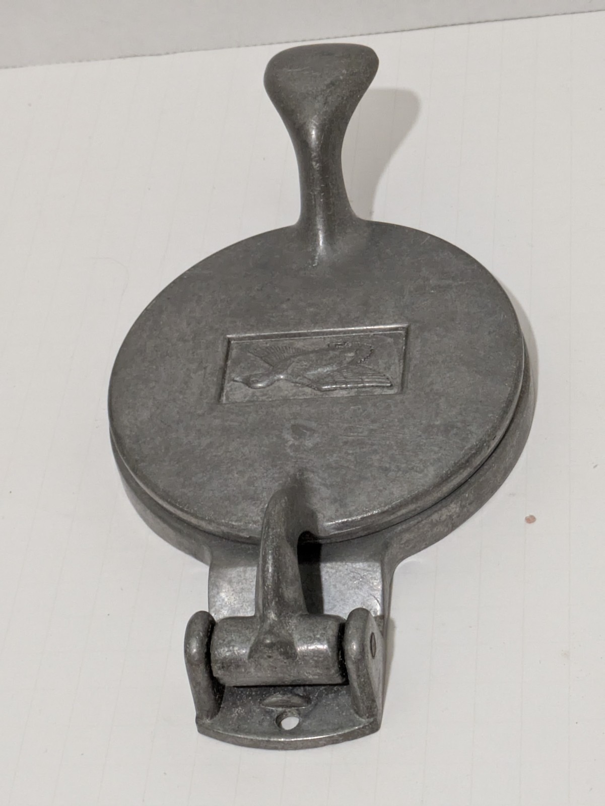 Vintage Cast Aluminum Hamburger Press Flying Duck Mallard Patty Maker gallery