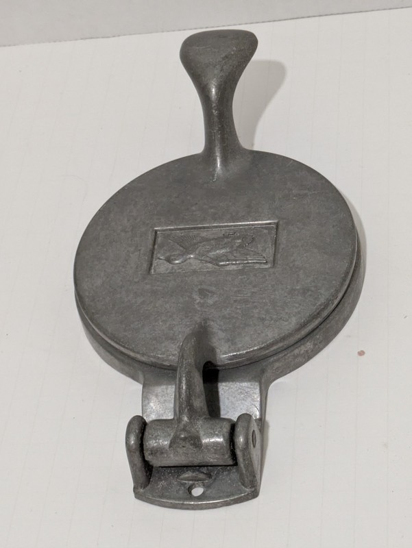 Vintage Cast Aluminum Hamburger Press Flying Duck Mallard Patty Maker gallery