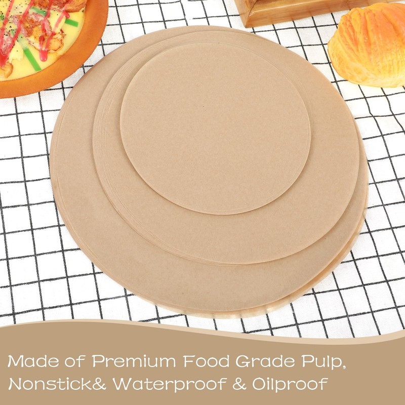 150 Sheets Round Baking Parchment Paper, 6, 8, 10 Inch Parchment Paper for Ca... gallery