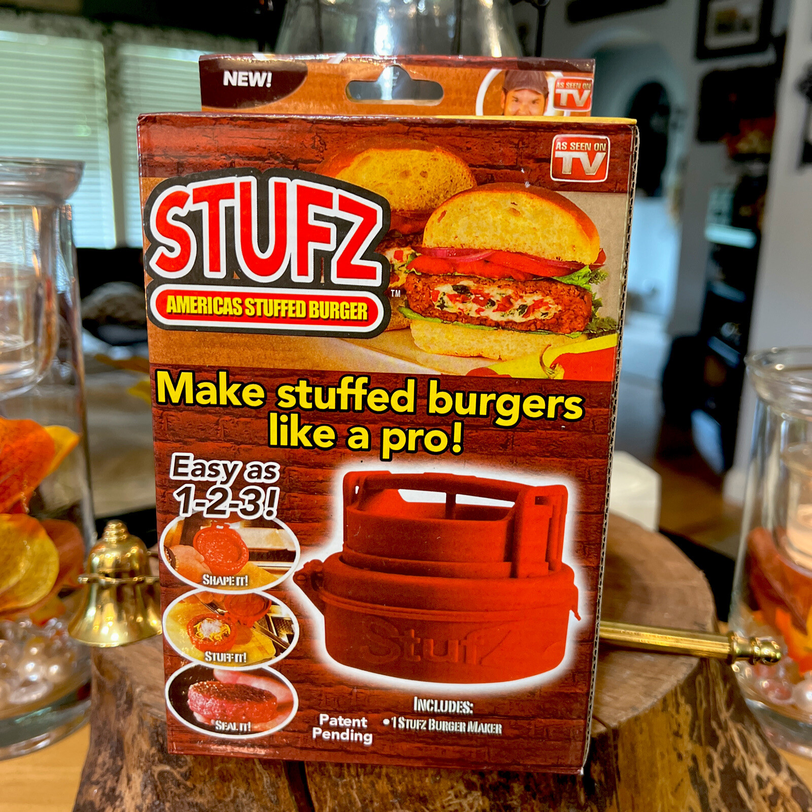 Stufz Stuffed Burger Press Hamburger Patty Maker Juicy BBQ Grill As Seen On TV gallery