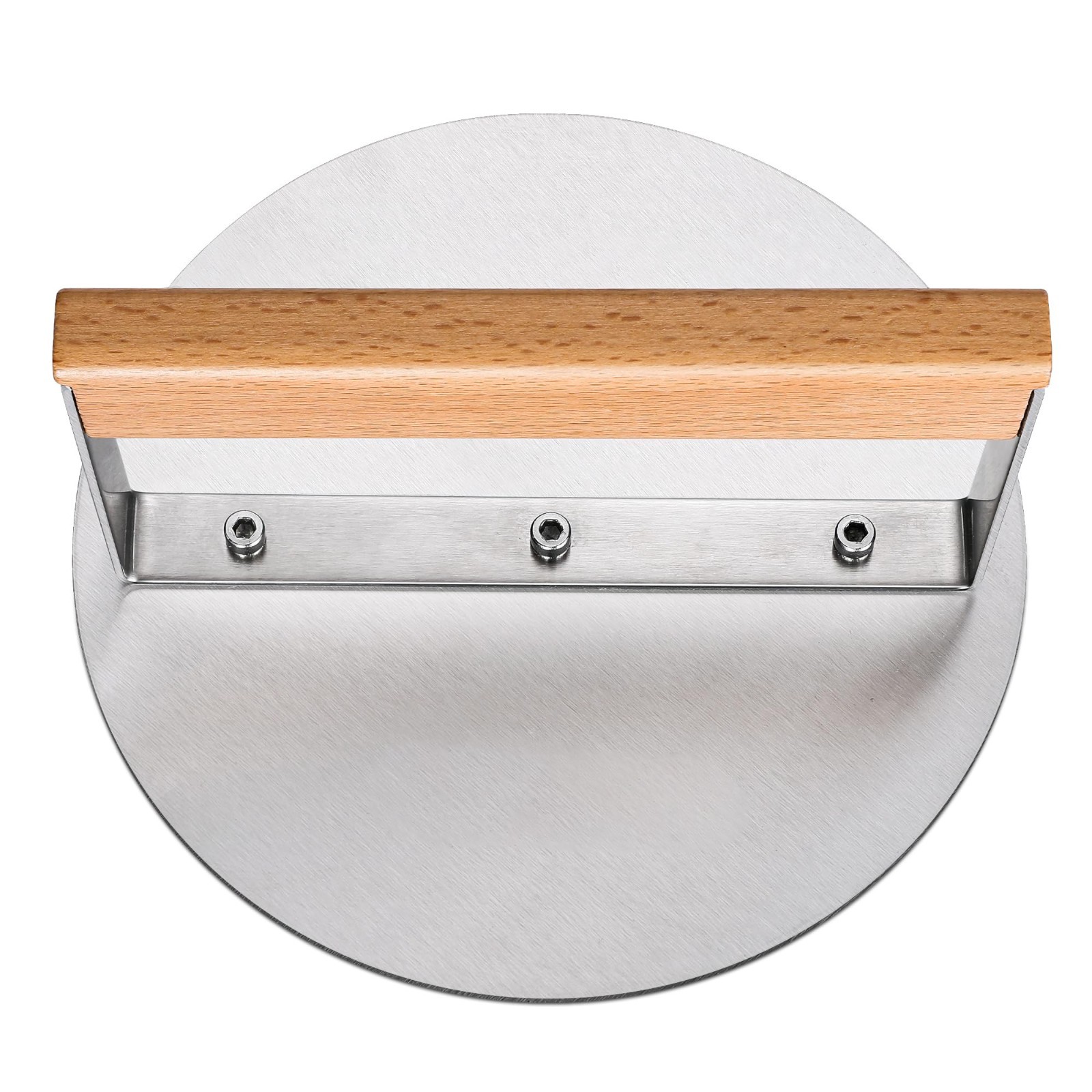 Burger Press 6 Inch, Stainless Steel Hamburger Smasher, Grill Tool, Silver gallery