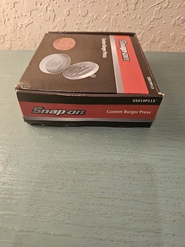 New/Old Stock Snap-on Custom Burger Press In Box-Very Good gallery