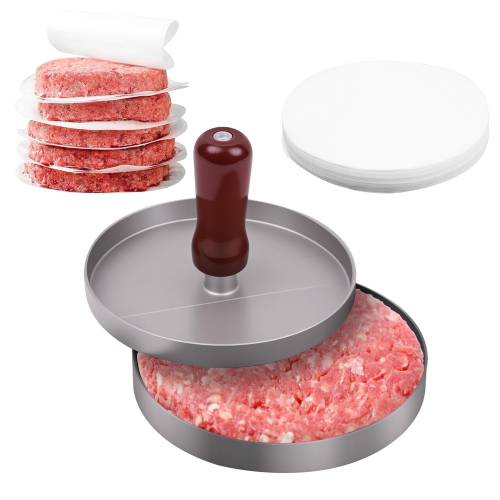Burger Press Patty Maker, Molde para Hacer Hamburguesas, Aluminum Burger Shap...