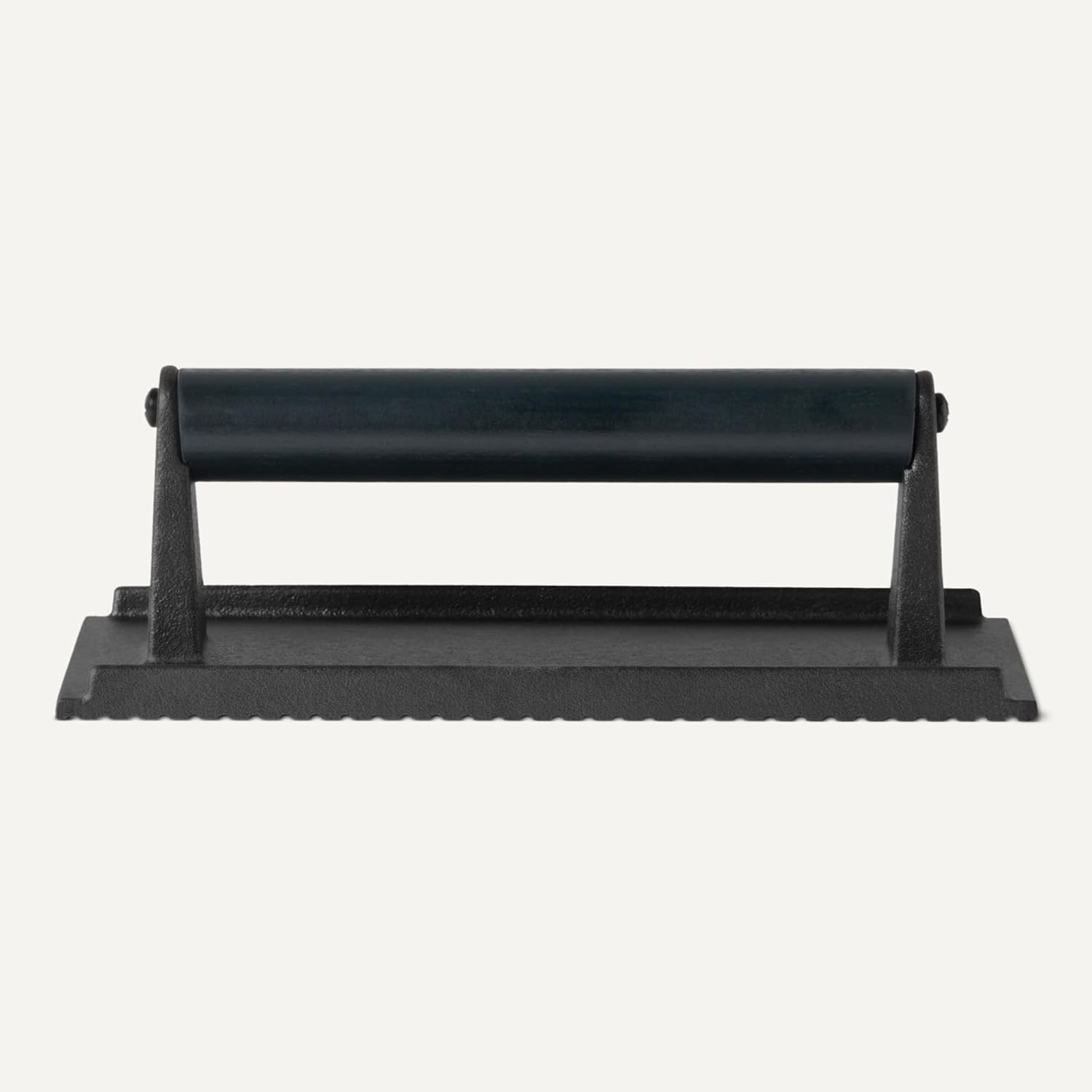 Cast Iron Burger Press Rectangle Grill Press Bacon Press Wood Handle 8.11 gallery