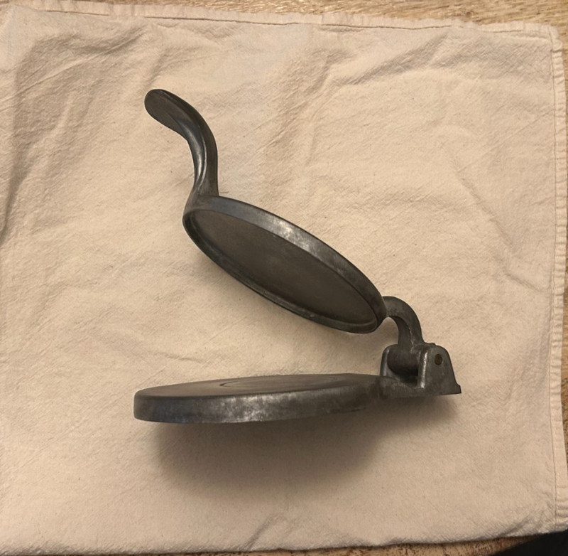 Vintage SEARS Aluminum Tortilla Press Mallard Duck Hamburger Tool Vice Old Metal gallery