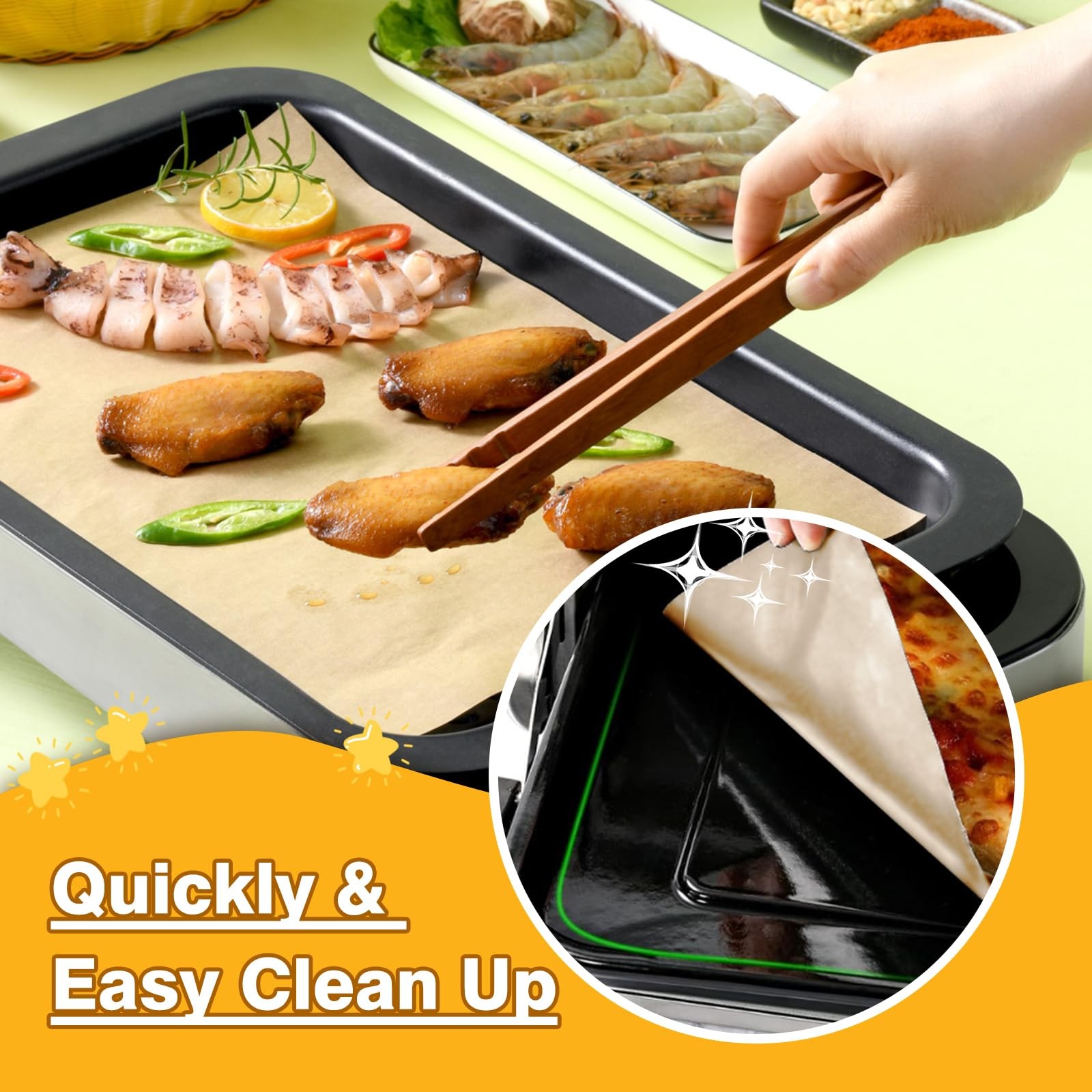 Air Fryer Liners for Midea Flexify French Door Toaster Oven 8.5x11 inches gallery