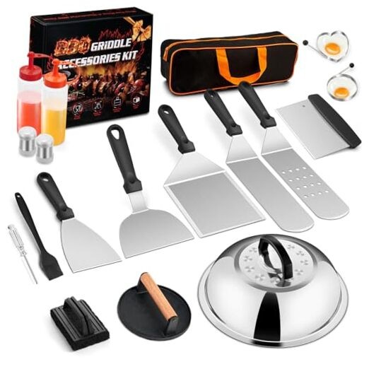 18Pcs Griddle Accessories Kit for Blackstone, Flat Top Grilling Accessory Set gallery